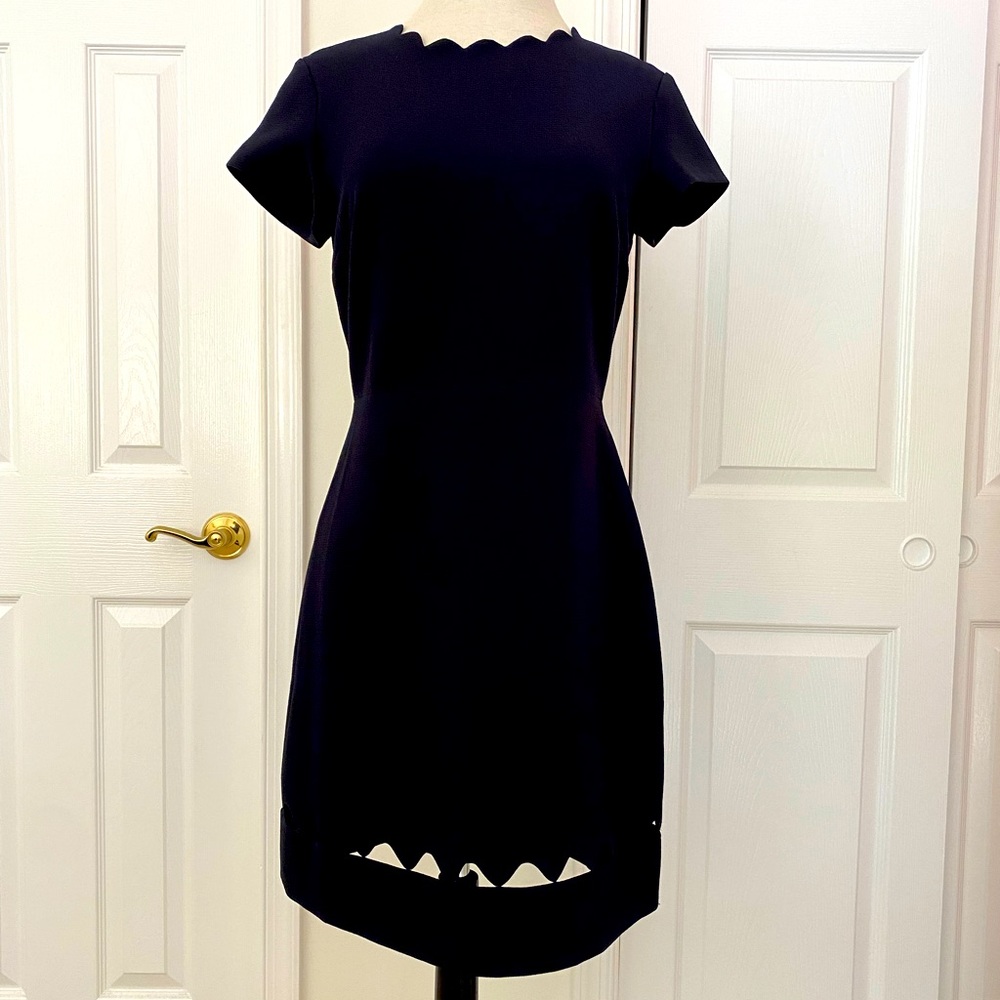 Club Monaco Milancey Scalloped Peekaboo Dress - 4 - Worn Once - Picture 2 of 9